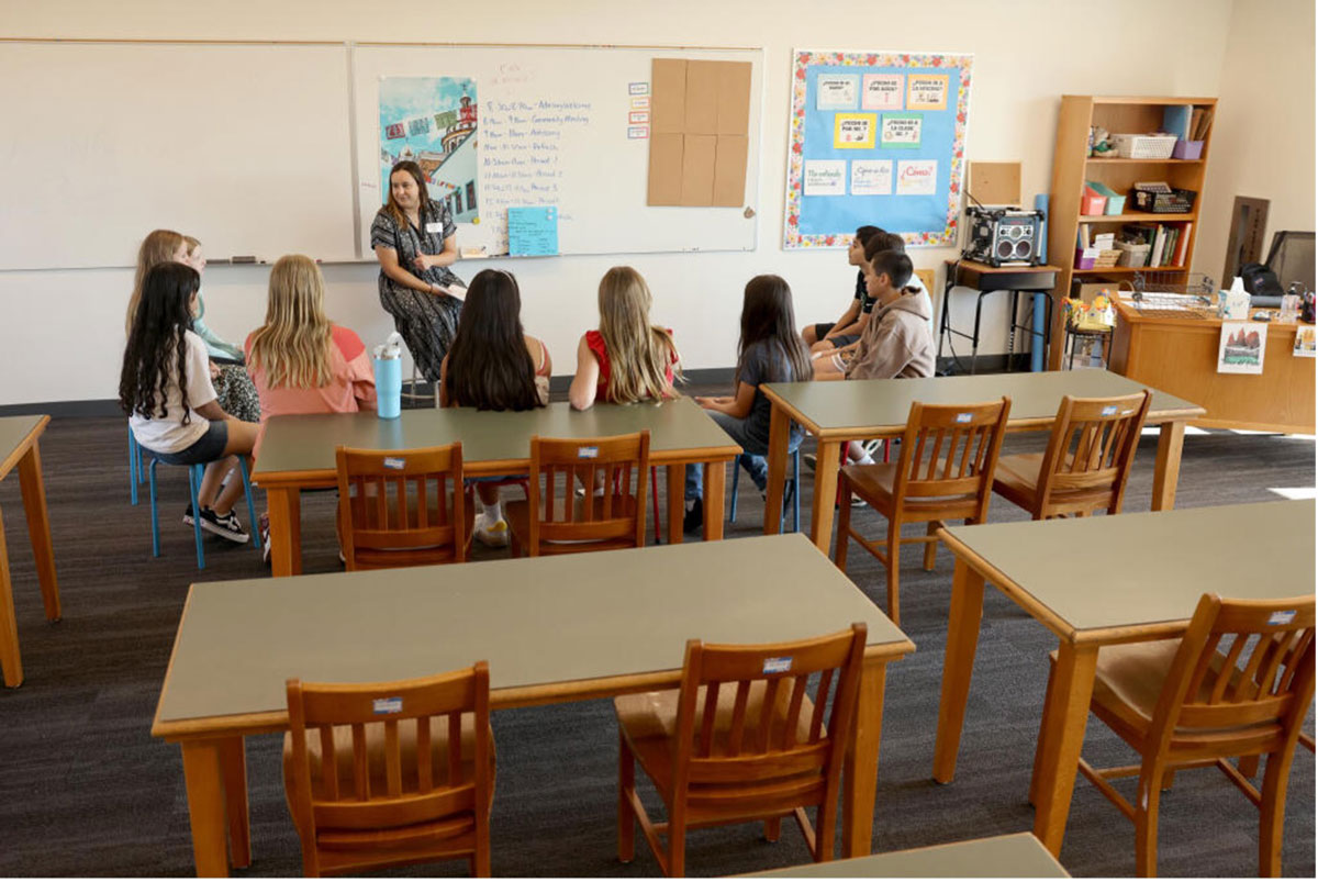 classroom of students
